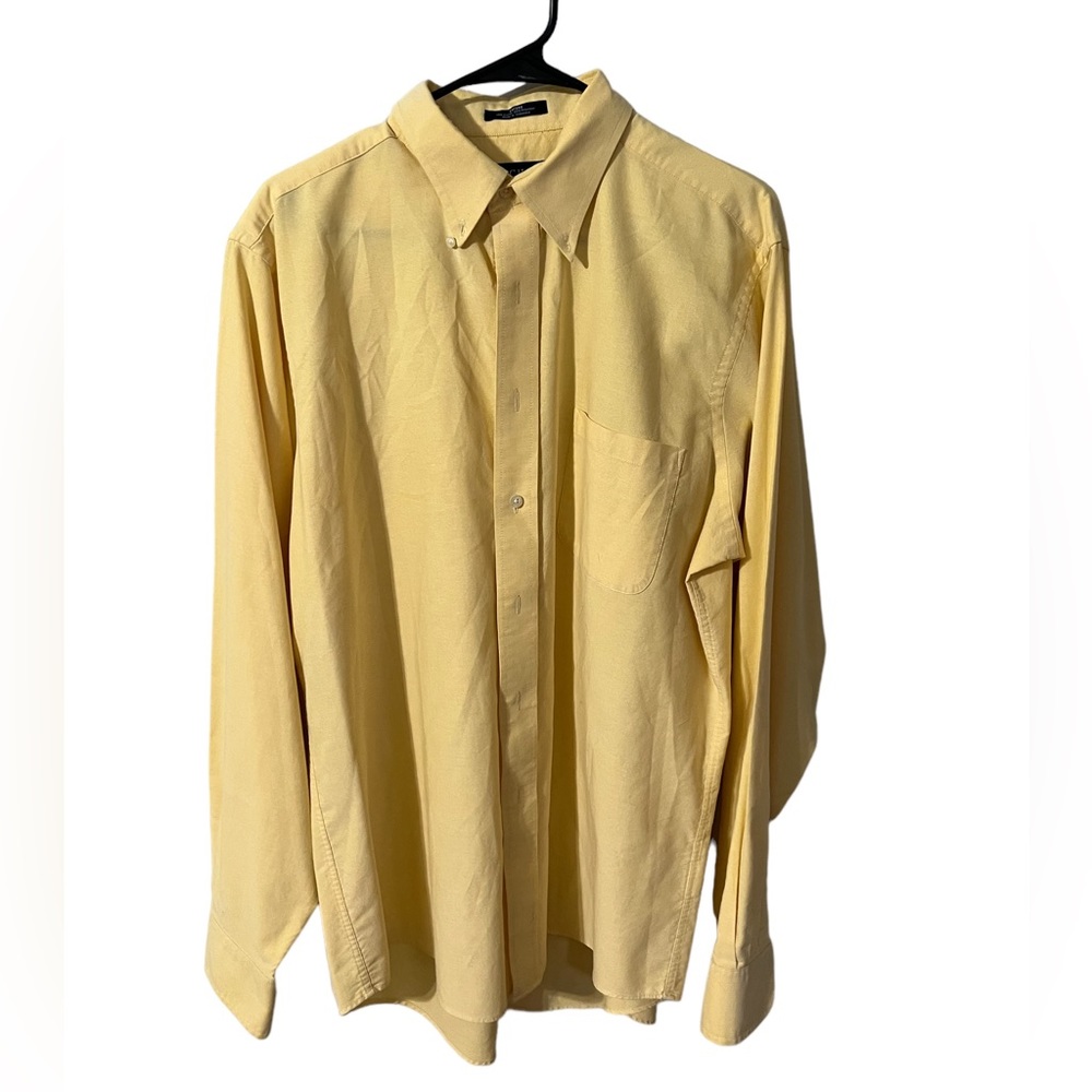 Chaps Yellow Oxford Shirt Size L